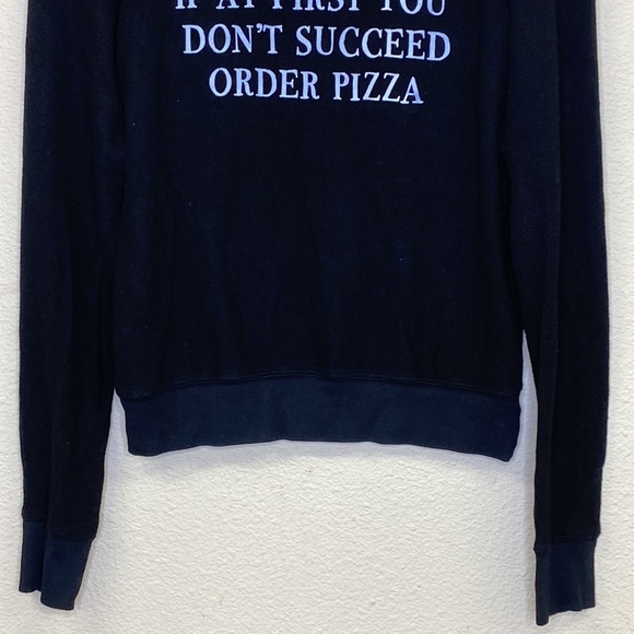 Wildfox Sweatshirt Pizza Cooking Rule NWT Size XS - Picture 3 of 10